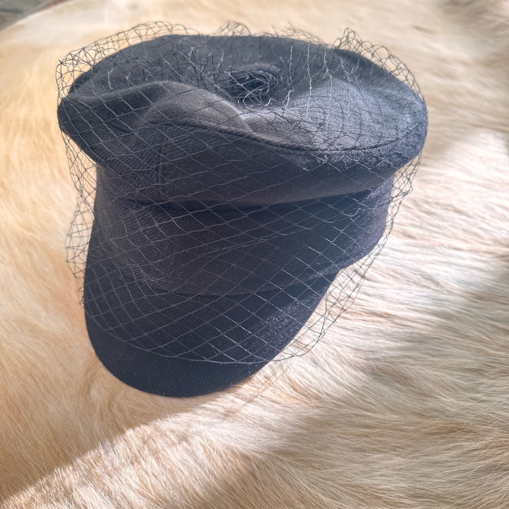 Christian Dior fabric Sailor Cap With Veil - Picture 5 of 9